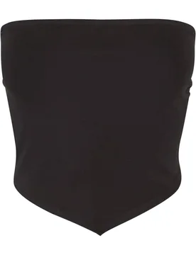 Top - Ladies Knotted Bandeau Top - XS bis S - für Damen - Größe XS - schwarz - Frauen - female - Urban classics - FashionsVida