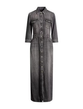 Maxi-Kleid Damen Braungrau 36 Damen