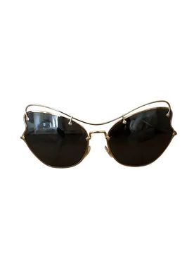 Metal Frame Cat Eye Sunglasses - Miu Miu - FashionsVida