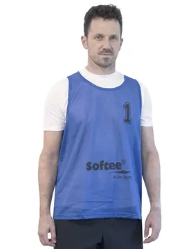 Gilet D´entraînement Numbered 1-5 5 Unités Blue Junior male