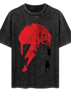 ROCK ART / 80s music / 70s music / watercolor red T-Shirt Basic Daily Outfit Short Sleeve Tee - Aliexpress - FashionsVida