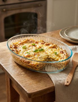 Stampo in vetro da forno - bianco