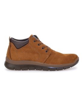 Scarpe Stringate Alte Marroni In Vera Pelle 652250 45
