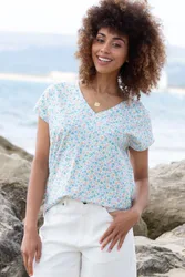 Coombe Womens 95% Cotton Jersey Top - - Size: 18