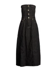 Vestido midi Mujer Negro 36,38,40,42,44,46 Mujer