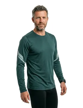 T-shirt à Manches Longues Customized 22281 Forest Green 4XL