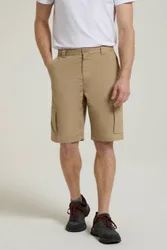 Trek Mens Shorts - Beige - Beige - Size: W44
