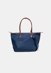 Kombinierte Shopper-Tasche mit Schultergurt Marineblau OS