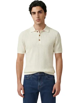 Herren Polo Weiß 510624