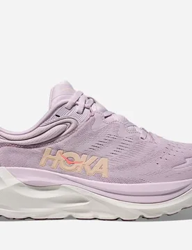 Women's Gaviota 6 Road Running Shoes in Lilac Cream/Fragrant Lilac, Size 8 - HOKA - FashionsVida