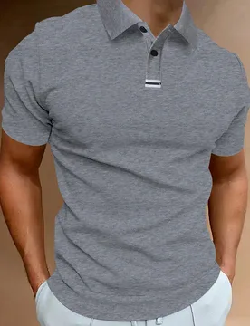Camisa polo para hombre para uso diario en verano (corte aleatorio), formal - Shein - FashionsVida