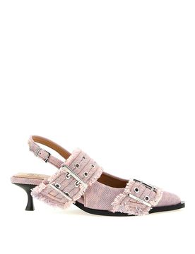 Ganni Slingback femminile in denim