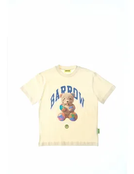 BARROW T-shirt in cotone CREMA 14 - barrow - FashionsVida
