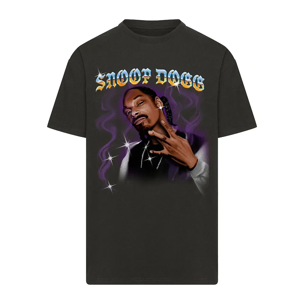 Maglietta A Maniche Corte Snoop Dogg Paintbrush Oversize Black 4XL - Merchcode - FashionsVida
