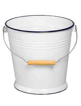 Emaille-Wassereimer 5 l weiß Ø 23 cm