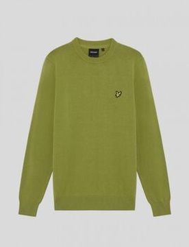 Pullover Kn2136v Cotton Crew-Y123 Shrub Green It S;It L;It Xl Male