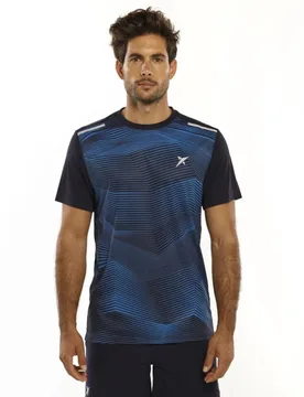 Rush Short Sleeve T-shirt Blue XS - Drop Shot - FashionsVida
