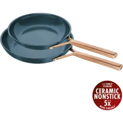 Set de 2 sartenes de aluminio Milano