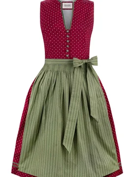 Dirndl Bella (bordeaux, Gr. 44) von Heimatgwand für Damen, 100% Baumwolle - Stockerpoint - FashionsVida