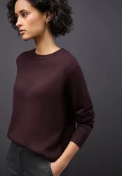Rundhals Pullover female Rot