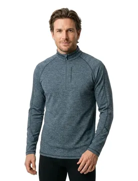 T-shirt à Manches Longues Avec Demi-zip Prtlouisiana Blue Nights 2XL - Protest - FashionsVida