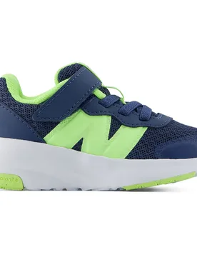 Hook & Loop Running Shoes Blue 5VI UK 4.5K Boys - New Balance - FashionsVida