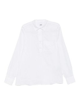Camicia a maniche lunghe con mezzo bottone
