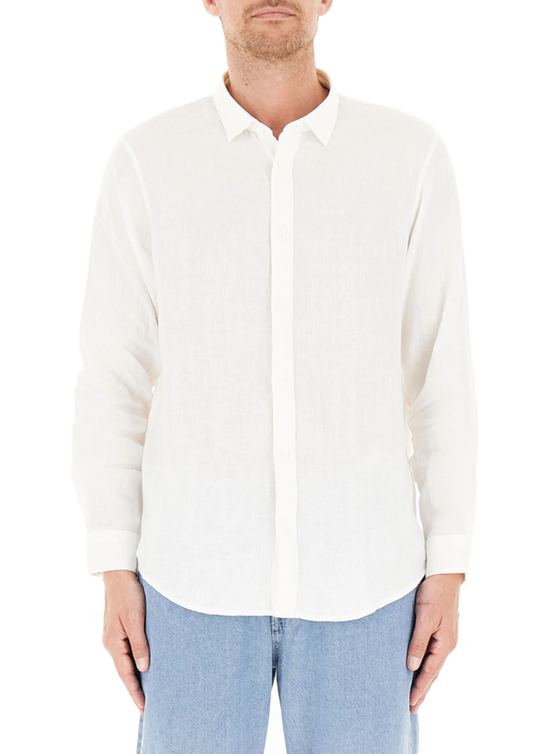 Camicia in lino BIANCO XL - Armani exchange - FashionsVida