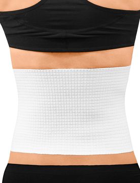 Bauch- und Rückenstützgürtel "einfach" weiss