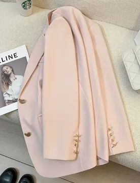 Women Solid Blazer Short Coats Long Sleeves Notched Collar Long Sleeves Buttons Thin Skinny Slim Office Lady Casual 2026 Spring - Aliexpress - FashionsVida