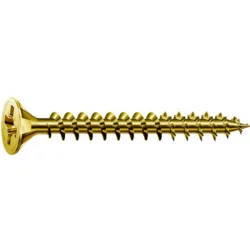 Tornillos Cabeza Plana POZI Ranura Cruz Yellox 4,5 x 50 mm - 30 Uds