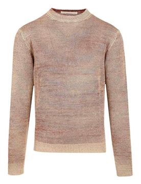 Maglione a schiera di lino pesante