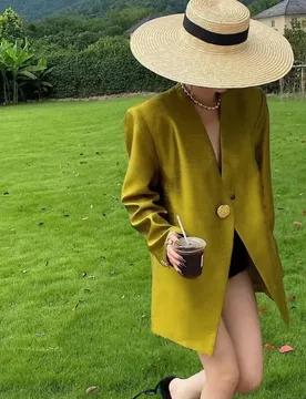 Luxury Designer Vintage Blazers Women Clothing Buttons Chic Spring Autumn Thin Suit Long Sleeve Coats High-end Blazer New - Aliexpress - FashionsVida