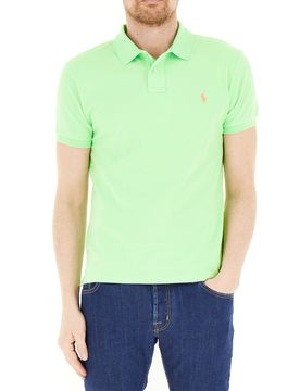 Polo slim fit POLO VERDE FLUO S