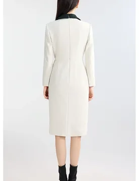 Allingentle Women's Skirt Suit 1 Piece Set Color Blocking Blazer Skirt Suit Elegant for Party Daily Outfits Customize - Aliexpress - FashionsVida