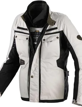 Giubbotto Moto In Tessuto WORKER H2Out Avorio Nero taglia L - Spidi - FashionsVida