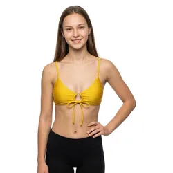 Isla Bow Tie Bikini Top Lemon 36 Women