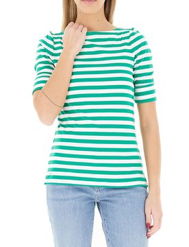 T-shirt a righe LAUREN VERDE S