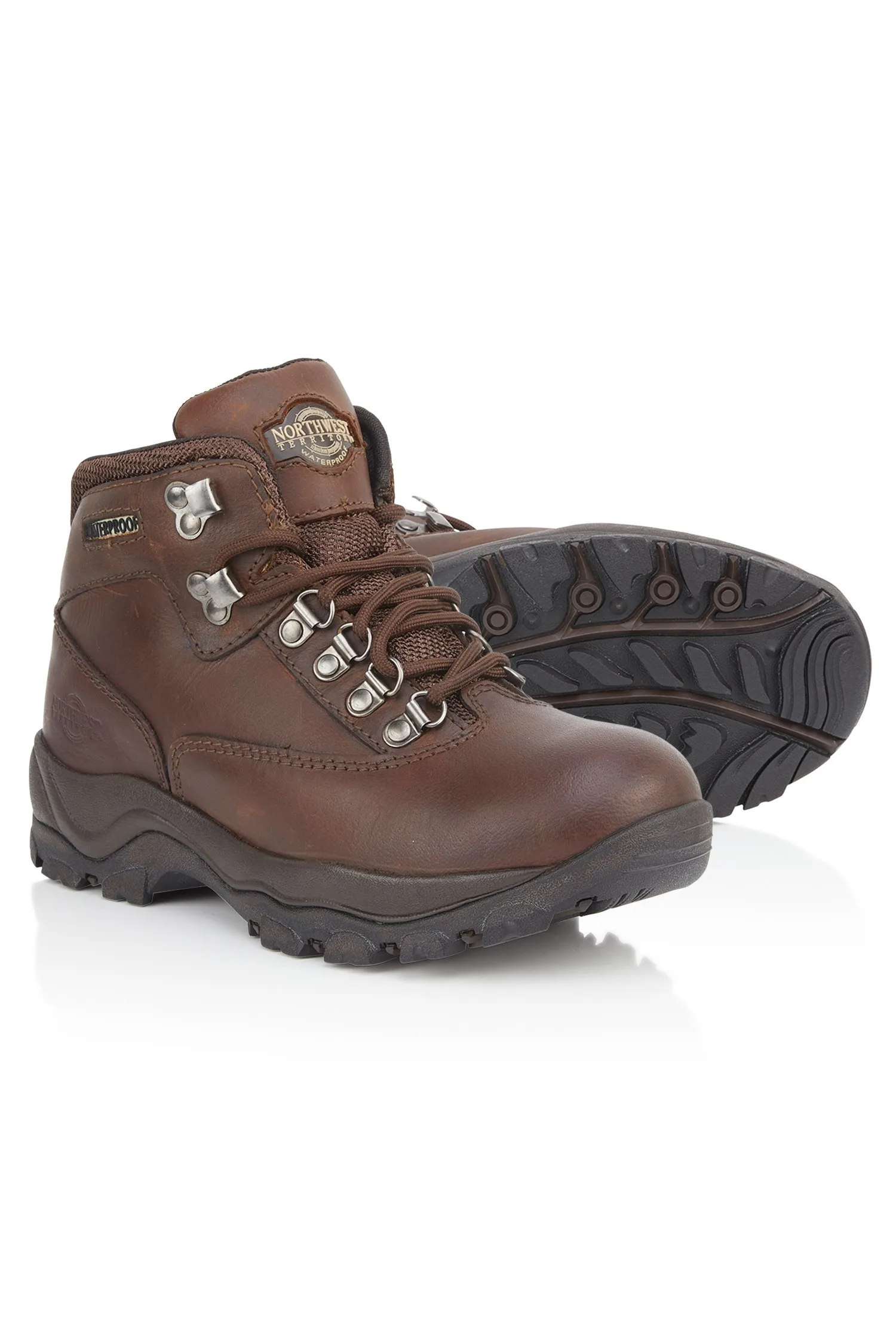 Peak Womens Leather Waterproof Walking Boots - - Size: 8 - Northwest territory - FashionsVida