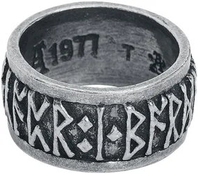 Mittelalter Ring - Schriftzeichen - für Männer - silberfarben - Männer - male