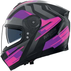 Casco Moto Integrale N80-8 TRITTICO 358 Nero Fucsia An taglia M