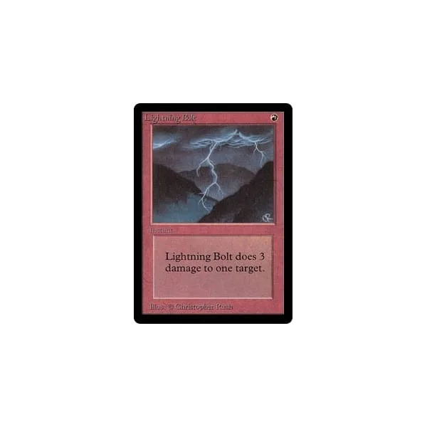 Lightning Bolt Beta - Magic: The Gathering - FashionsVida