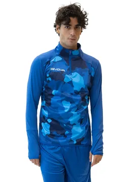 Technisches Militärtrainingsoberteil - Bleu - male - Size: L - Givova - FashionsVida