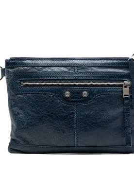 Lambskin Motocross Classic Clip S Clutch - Balenciaga - FashionsVida