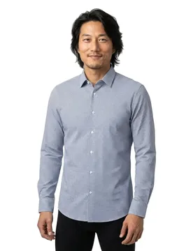Camicia A Maniche Lunghe Hank 261 10277397 Open Blue 44