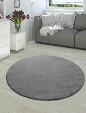 Hochflor-Teppich RABBIT 780 Anthrazit Rund - Paco Home - FashionsVida