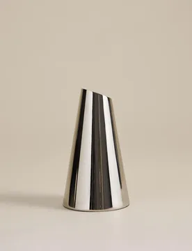 M&S Small Chrome Vase Chrome - M&S - FashionsVida