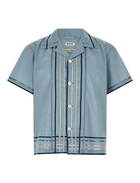 Bode Camicia scozzese con nastro