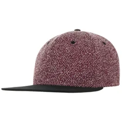 Mélange Flat Brim Cap - red-mottled - Female - Size: One Size