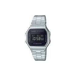 Unisex A168WEM-1EF Vintage 36mm Quartz Watch in Silver - Silver - Size: One Size